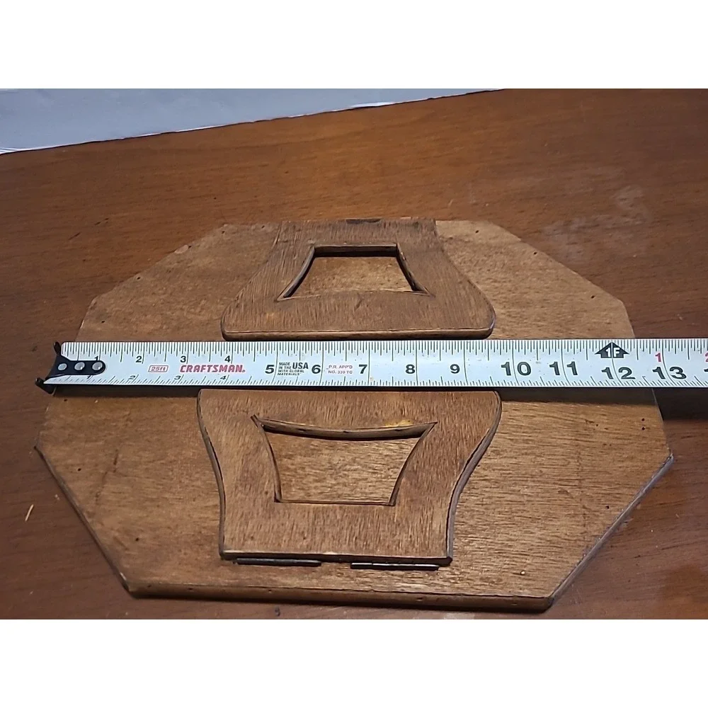 Vintage Wood Armrest Tray / Table 13